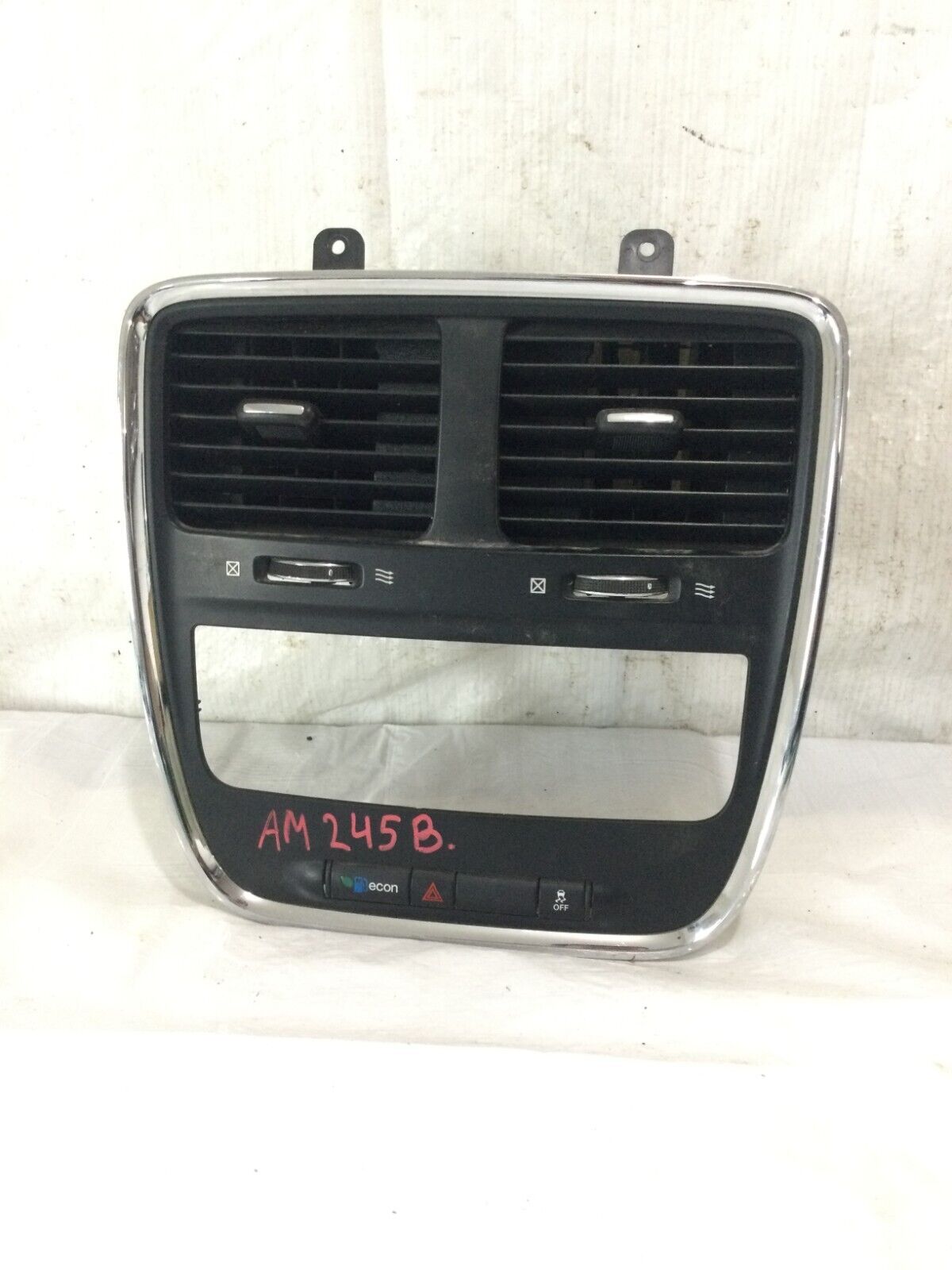 2017 Dodge Grand Caravan Center Dash Radio Trim Bezel with Air Vent OEM