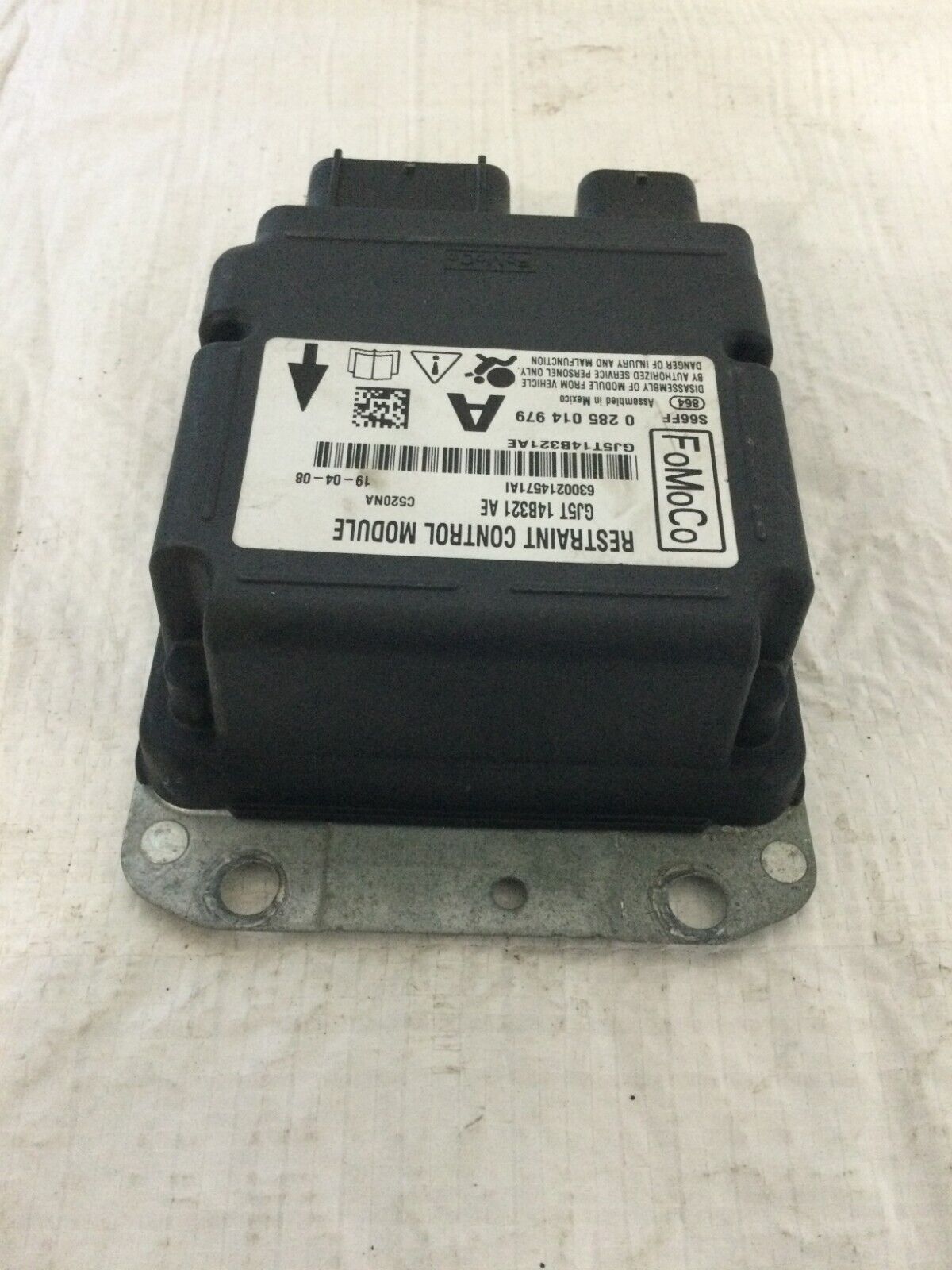 2019 Ford Escape SRS Restraint Control Module OEM GJ5T-14B321-AE
