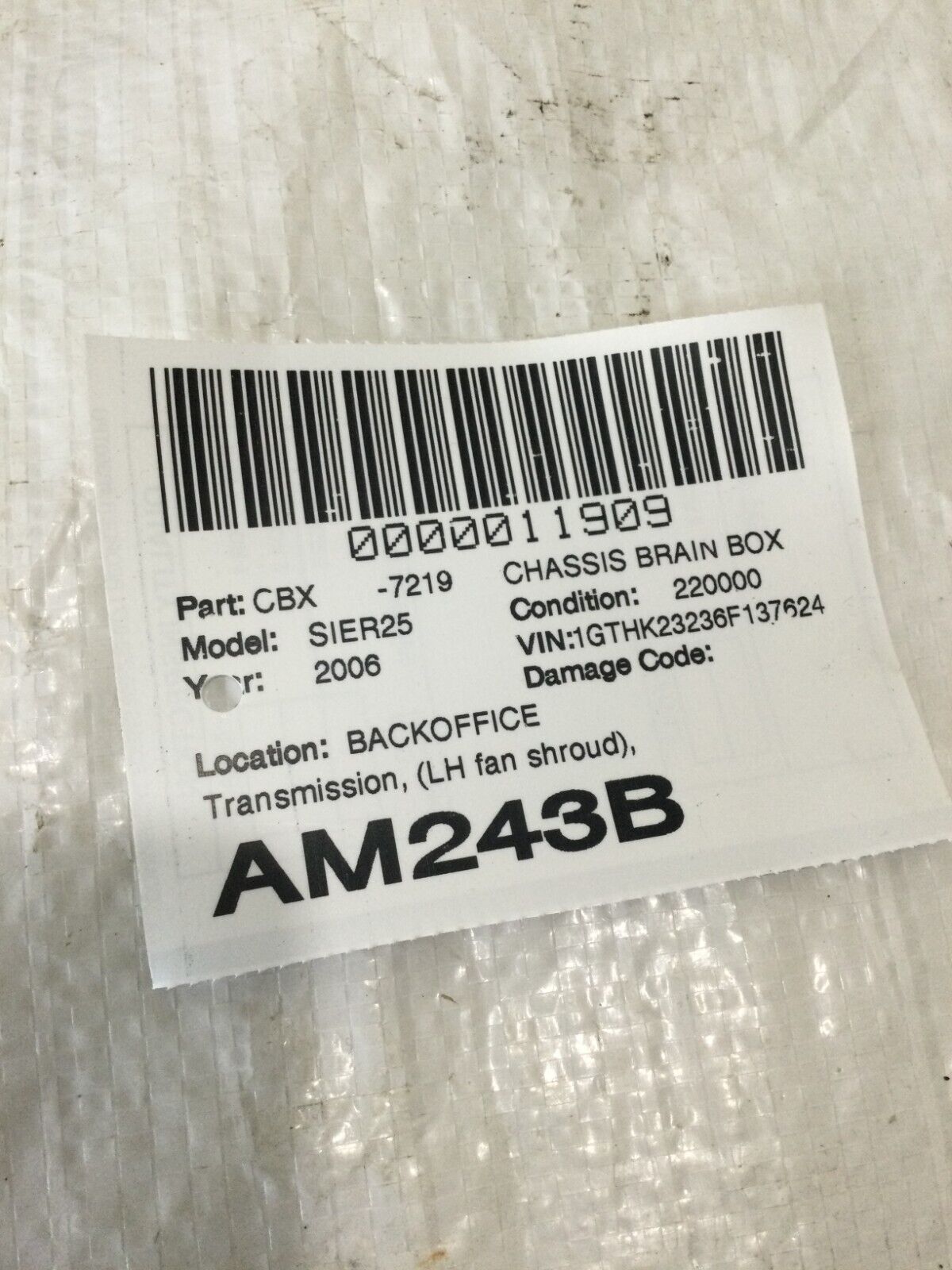 2006-2008 GMC Chevrolet Silverado Sierra LBZ Duramax Allison A40 TCM 15827760