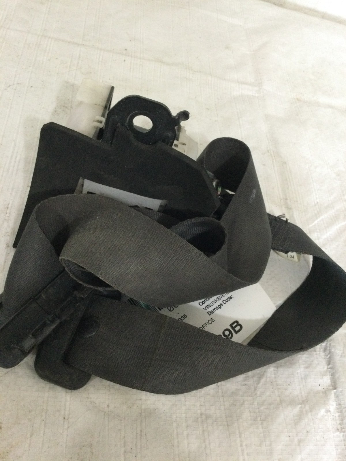 2007 Infiniti G35 Rear Left Driver Side Seat Belt OEM