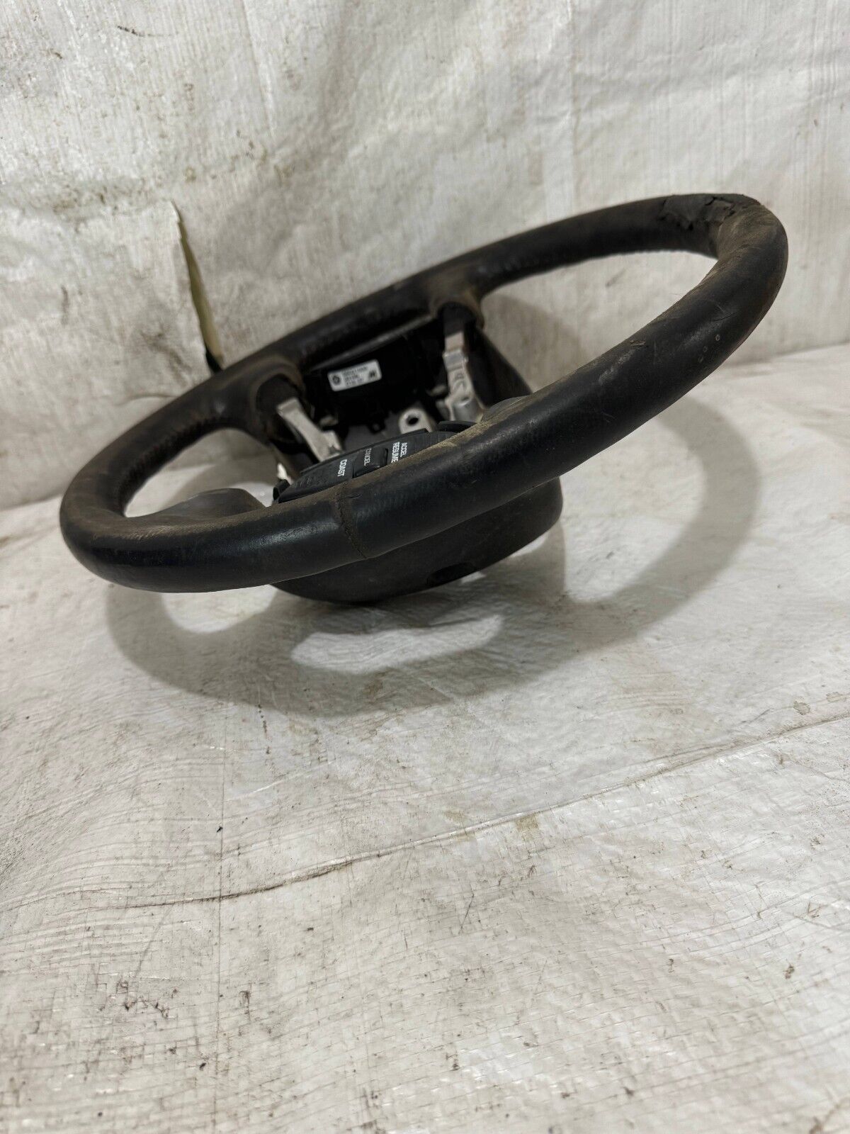 1998-2001 Dodge Ram 1500 2500 Leather Wrapped Strng Wheel OEM ( DAMAGE LEATHER )