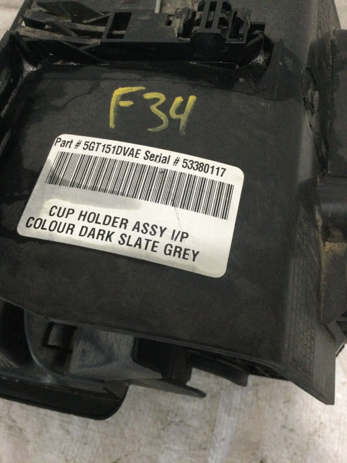 2002- 2005 Dodge Ram Instrument Panel Dash Cup Holder Assy Dark Gray OEM