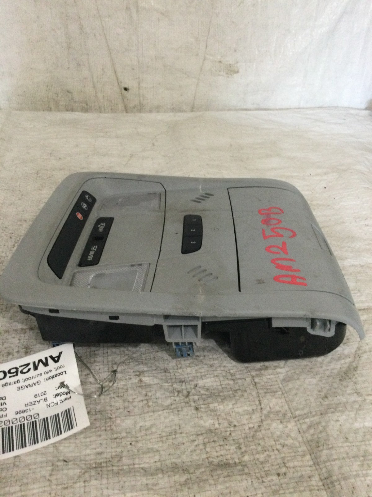 2019 Chevrolet Blazer Front Overhead Console OEM