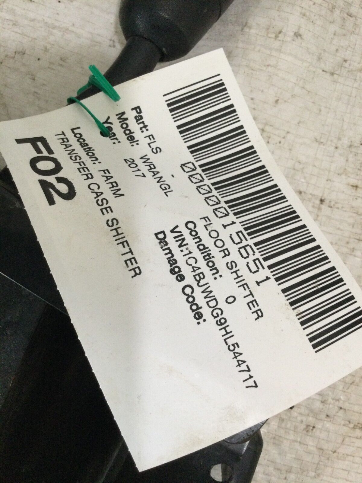 2017 Jeep Wrangler  Transfer Case Shifter  P52060062AG OEM