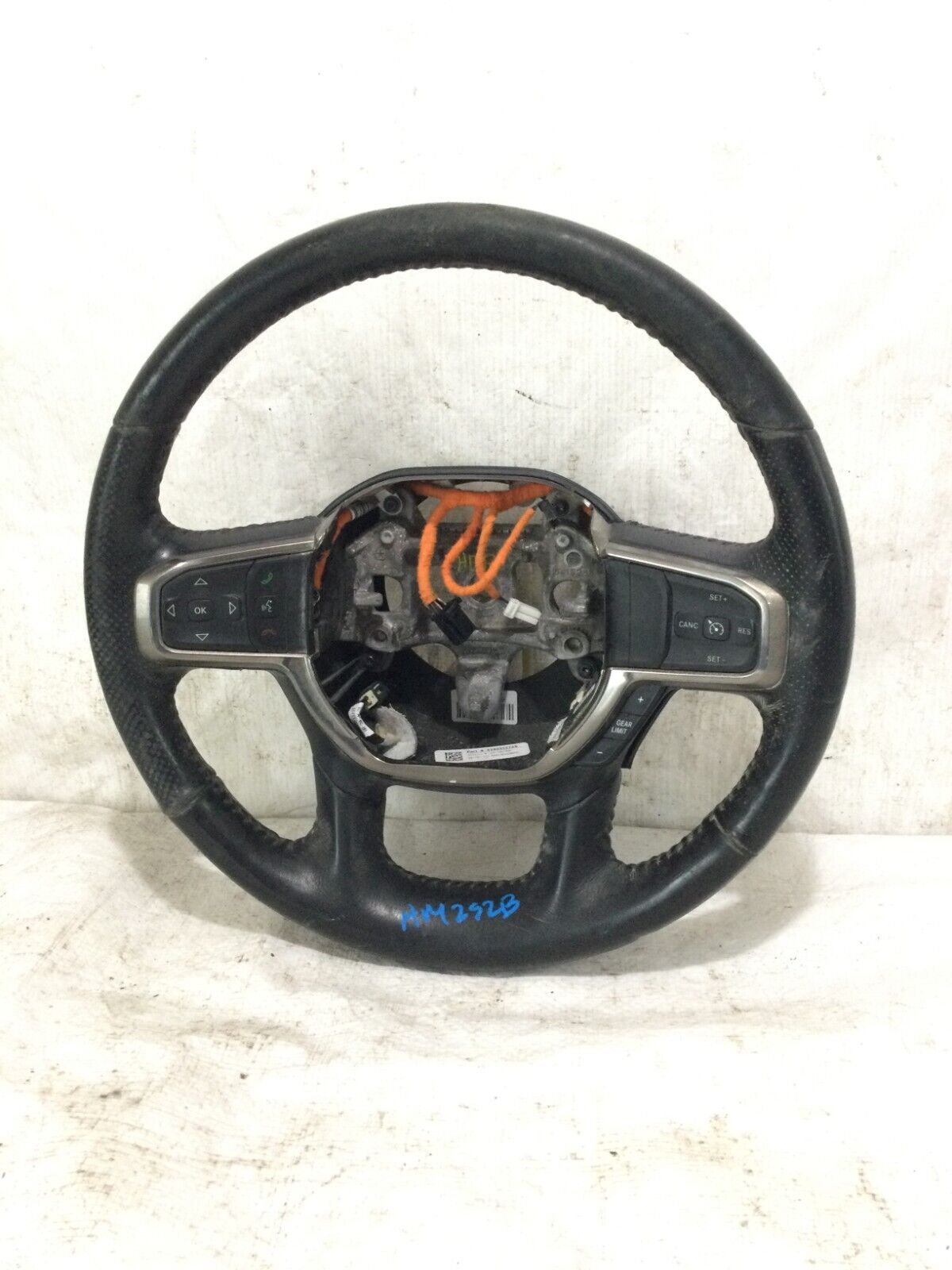 2019 Dodge Ram 1500 Black Leather Driver Strng Wheel w/ Control Buttons OEM