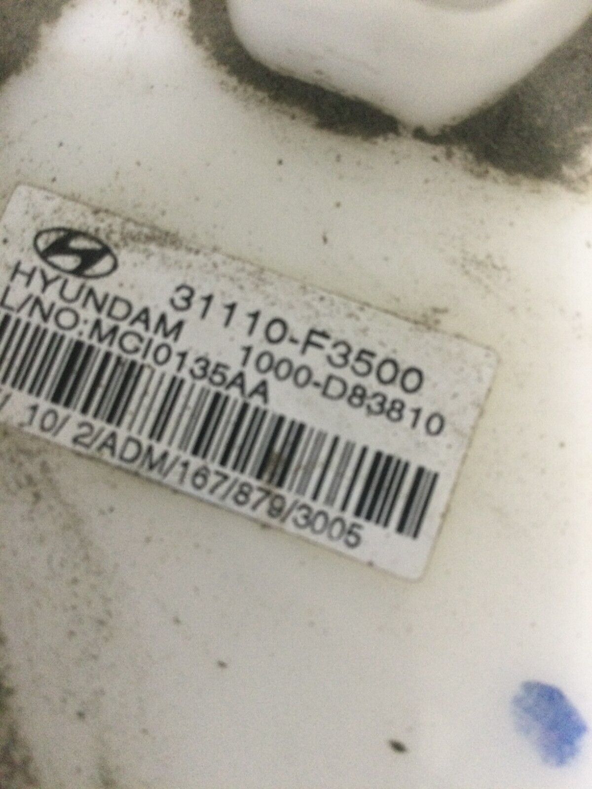 2017 Hyundai Elantra Fuel Pump Assembly 31110-F3500 OEM