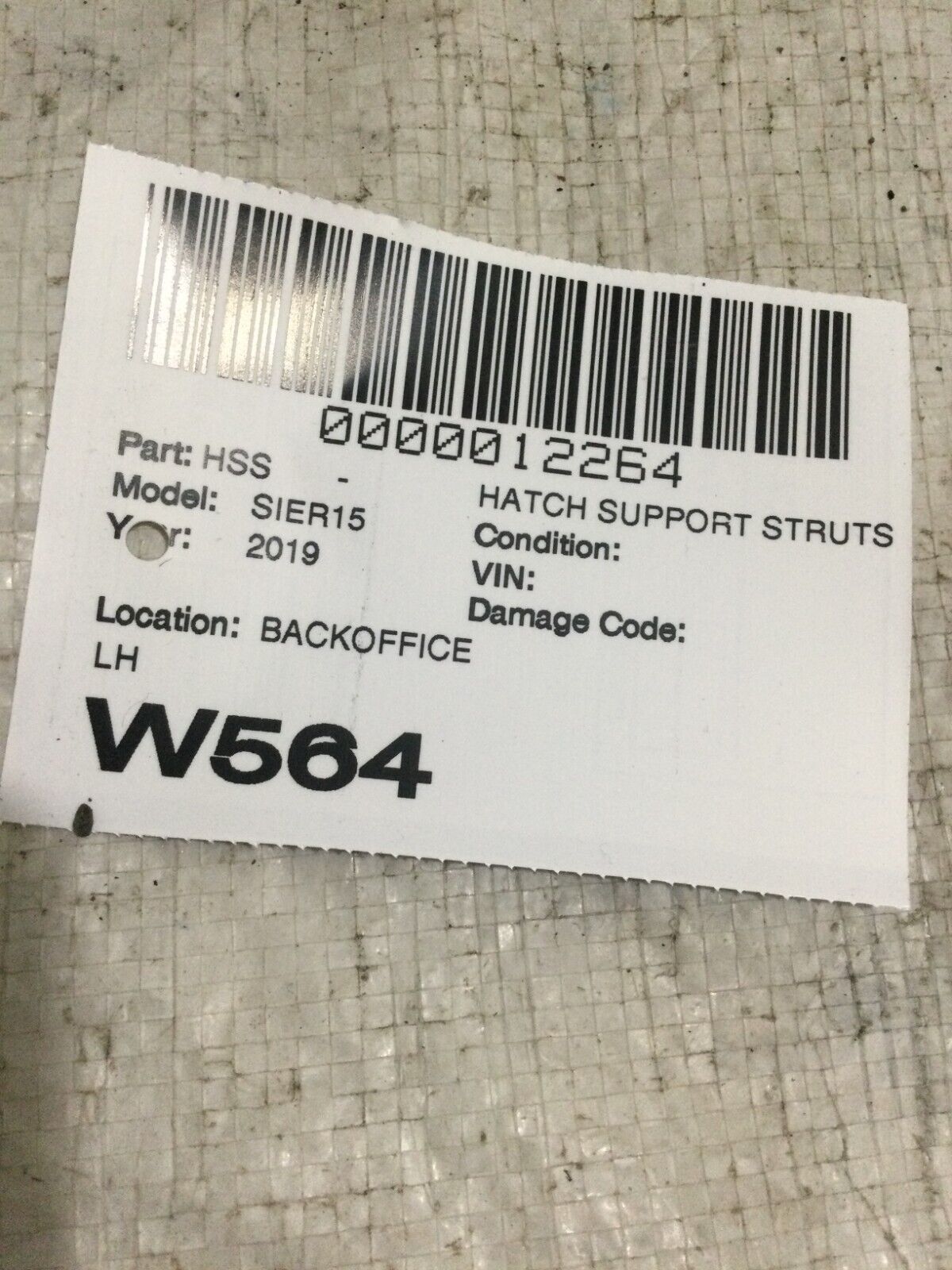 2019-2022 GMC Sierra 1500 Upper Tailgate Hinge Left W/ Damper OEM LH