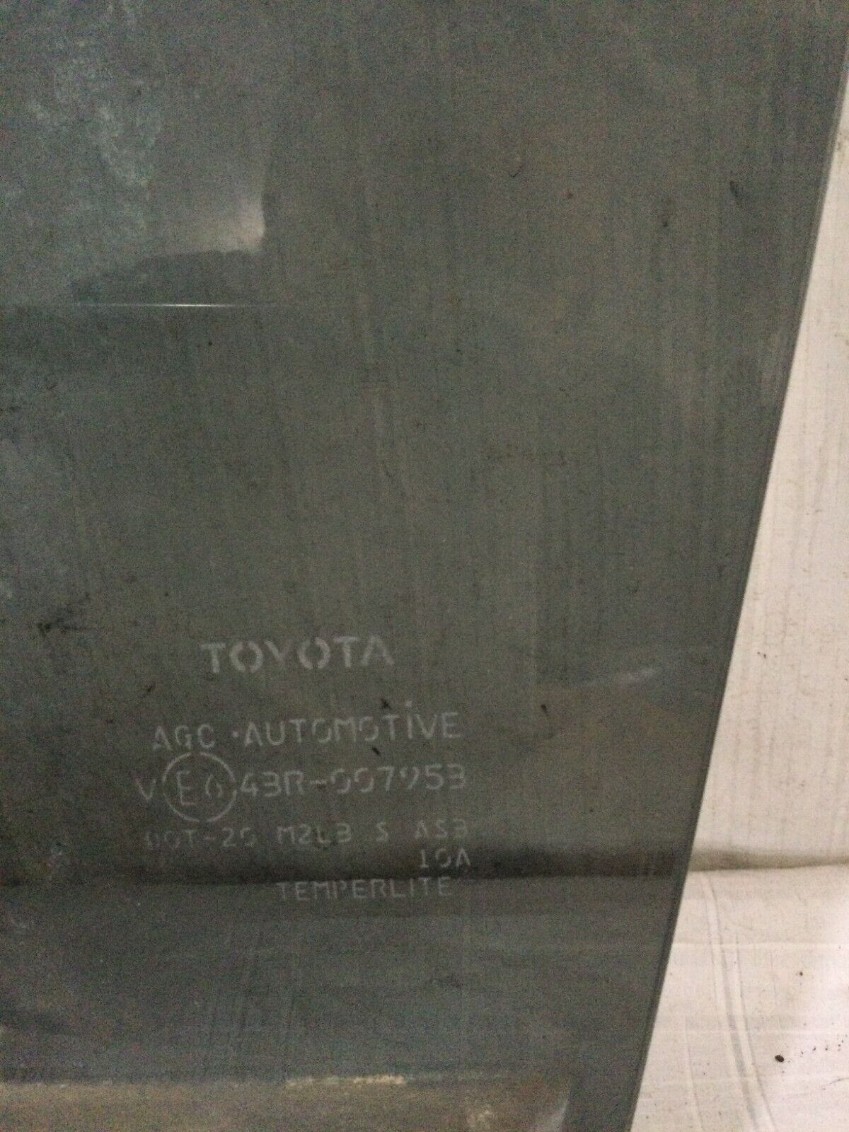 2018 Toyota Rav4 Rear Left Door Window Glass OEM
