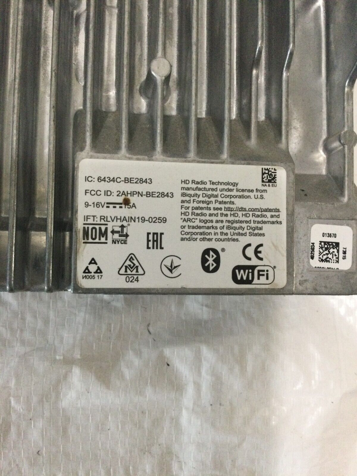 2021 Chevrolet Silverado 1500 Audio Receiver Module 84989265 OEM