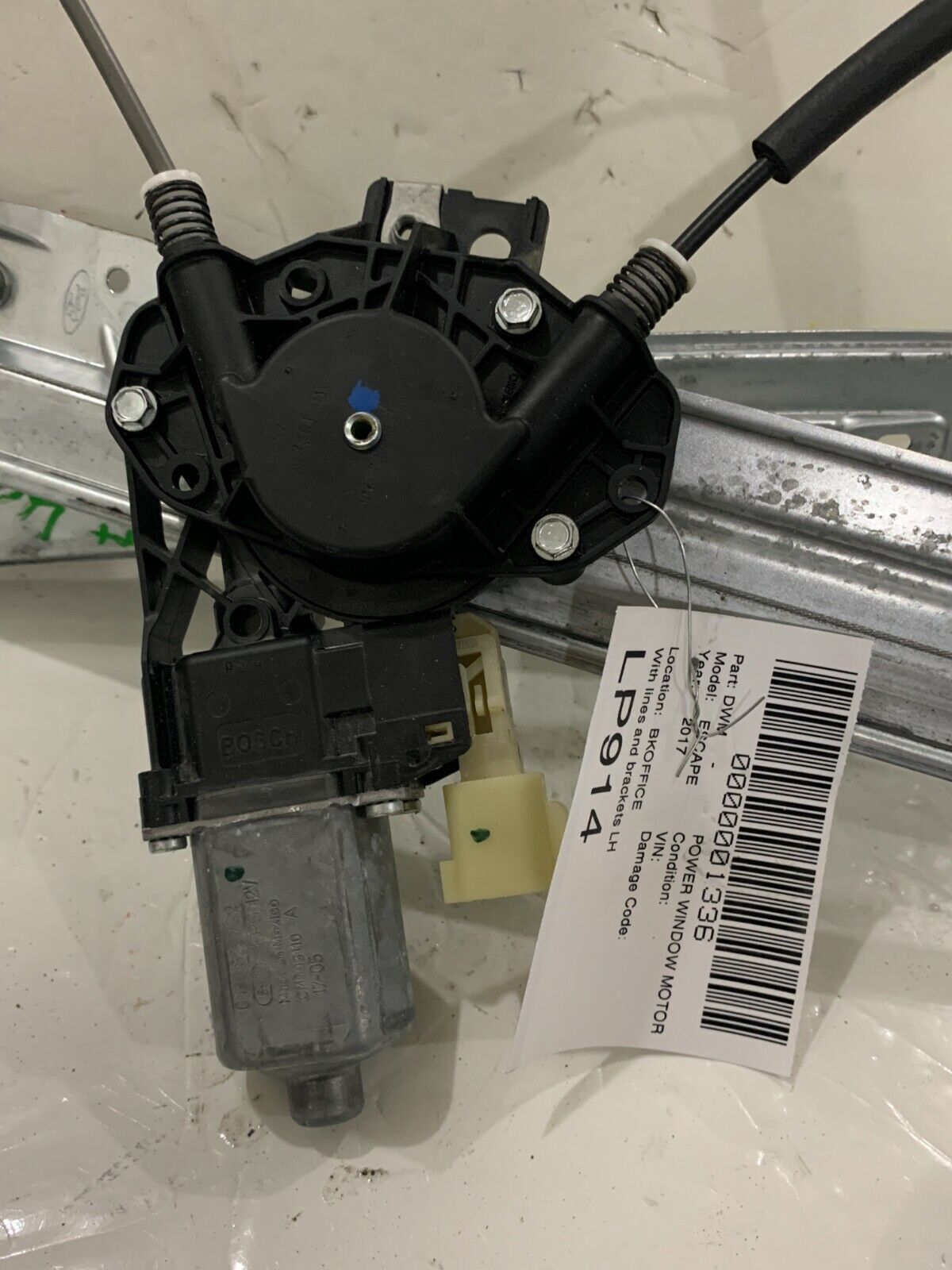 2017 Ford Escape Front Left Driver Power Window Motor W/ Lines and Brackets OEM