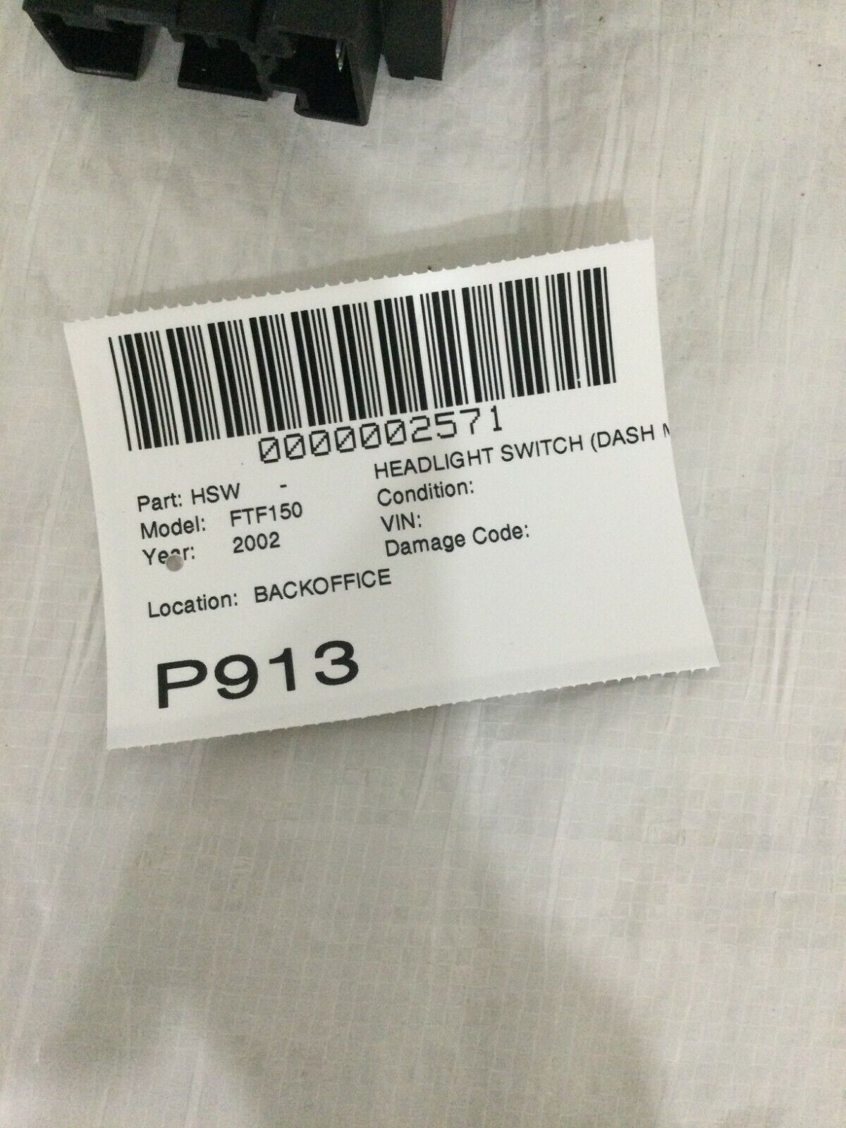 2002 Ford F-150 F150 Headlight Switch Assembly OEM