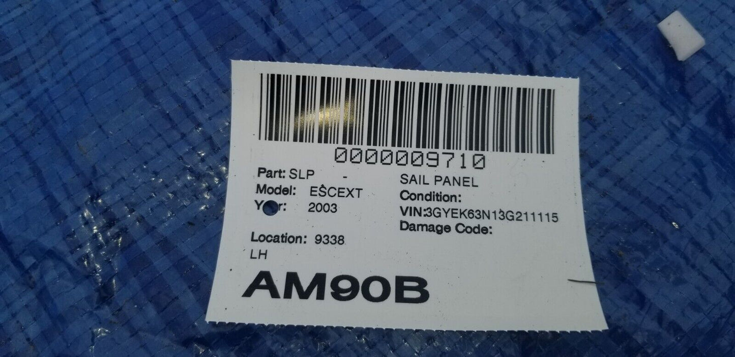 2003-2006 Cadillac Escalade EXT Left Driver Side Outer Sail Panel Pillar OEM