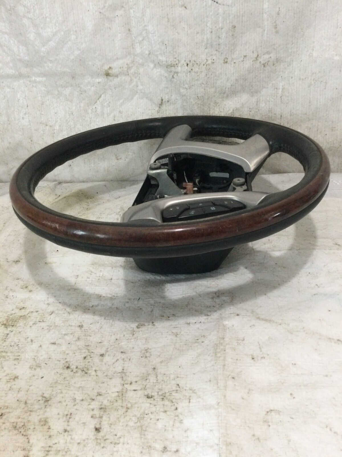 2007 Cadillac Escalade ESV Wood Grain Strng Wheel OEM ( Switches Not Working)