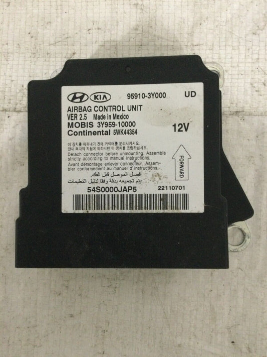2012 Hyundai Elantra SRS Control Module 3Y959-10000 OEM