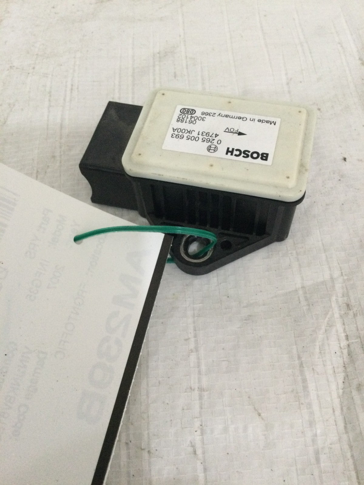 2007-2008 Infiniti G35 3.5L Yaw Rate Sensor OEM 0265005693