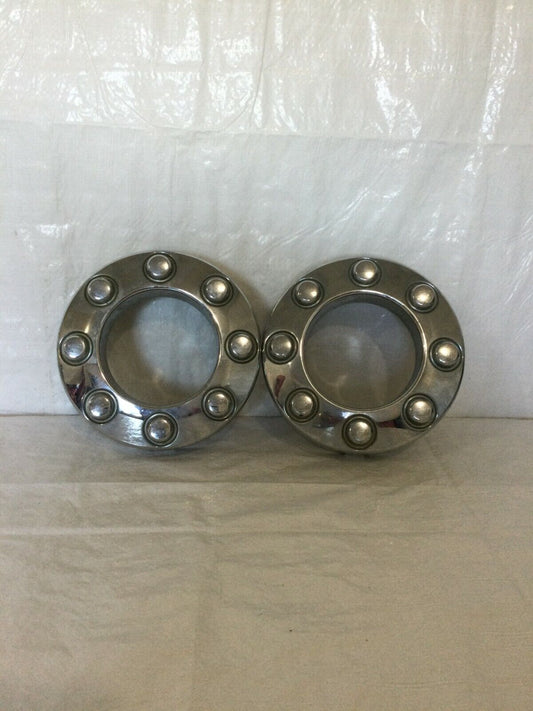 2012 Ford F250 SD F350 Factory Wheel Center Rim Cap Cover 8 Lug Chrome Pair OEM