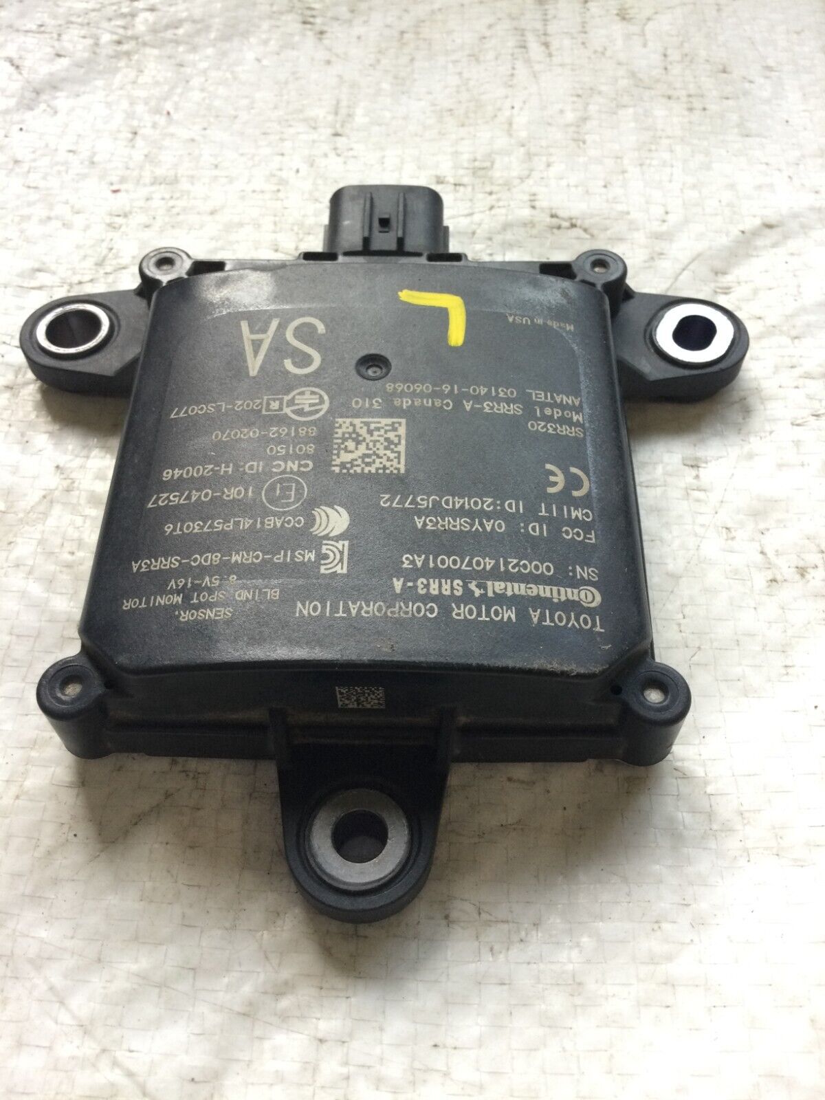 2020-2022 Toyota Corolla OEM Rear Left Blind Spot Radar Sensor 88162-02070 OEM