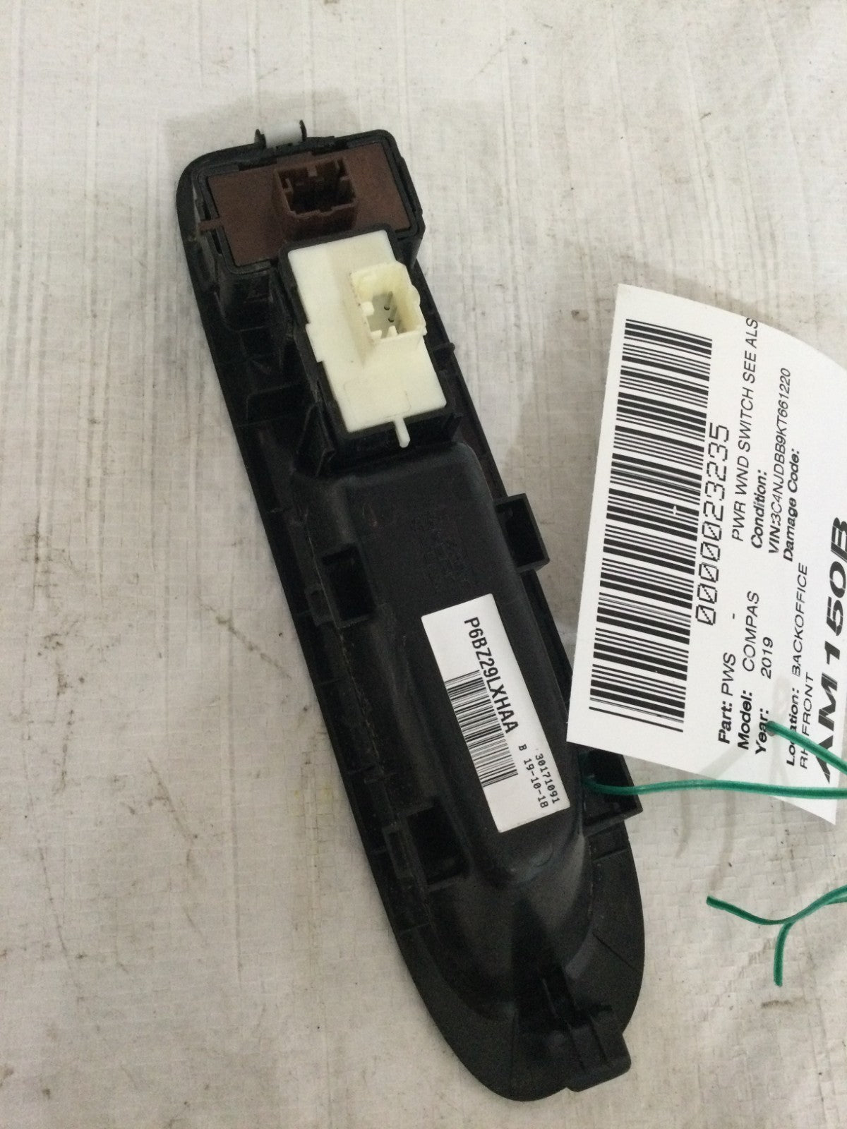 2019 Jeep Compass Front Right Door Switch And Bezel OEM 6BZ29LXHAA