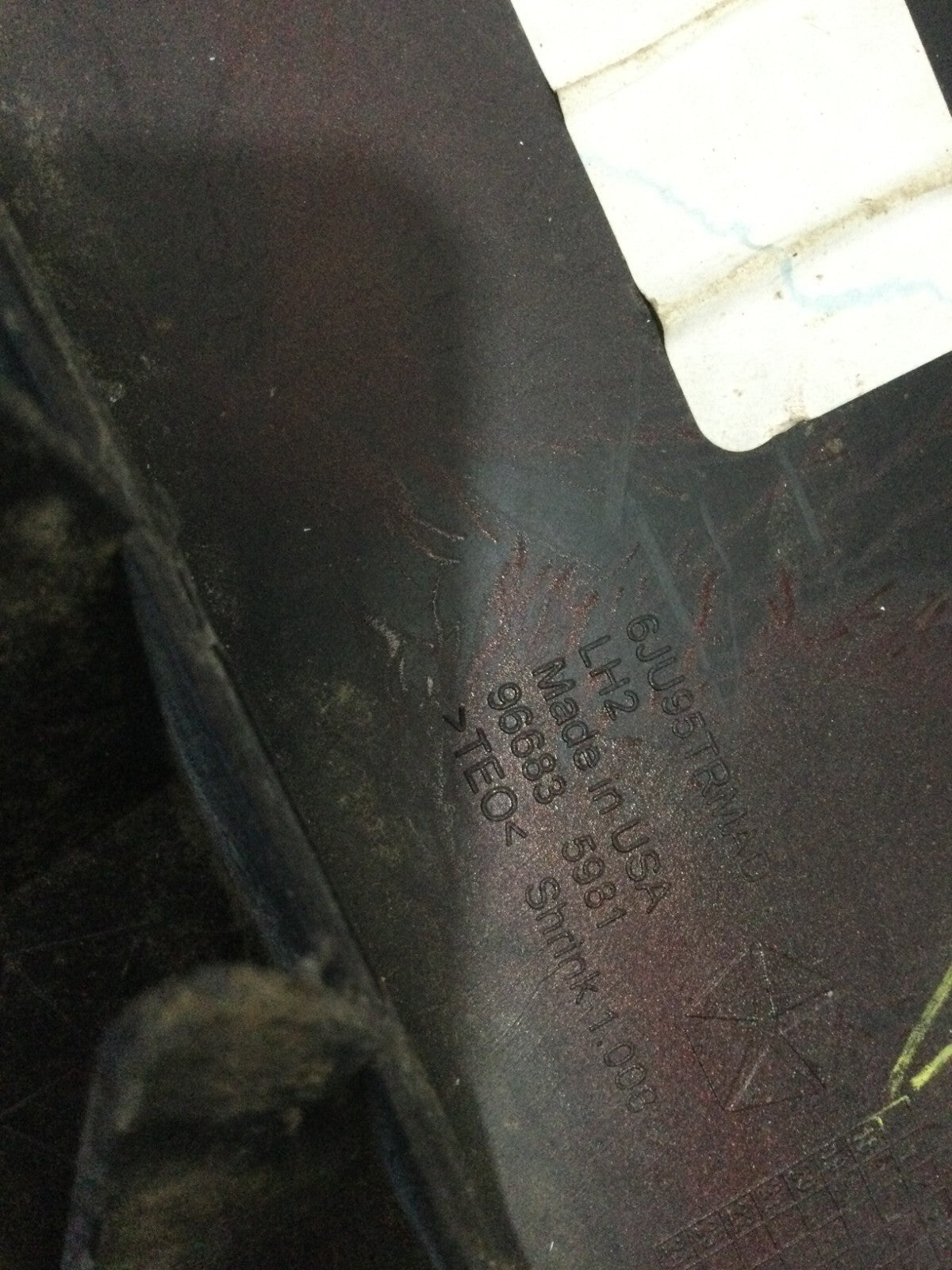 2019-2024 RAM 1500 Front Left Bumper Filler Moulding Trim 6JU95TRMAD OEM