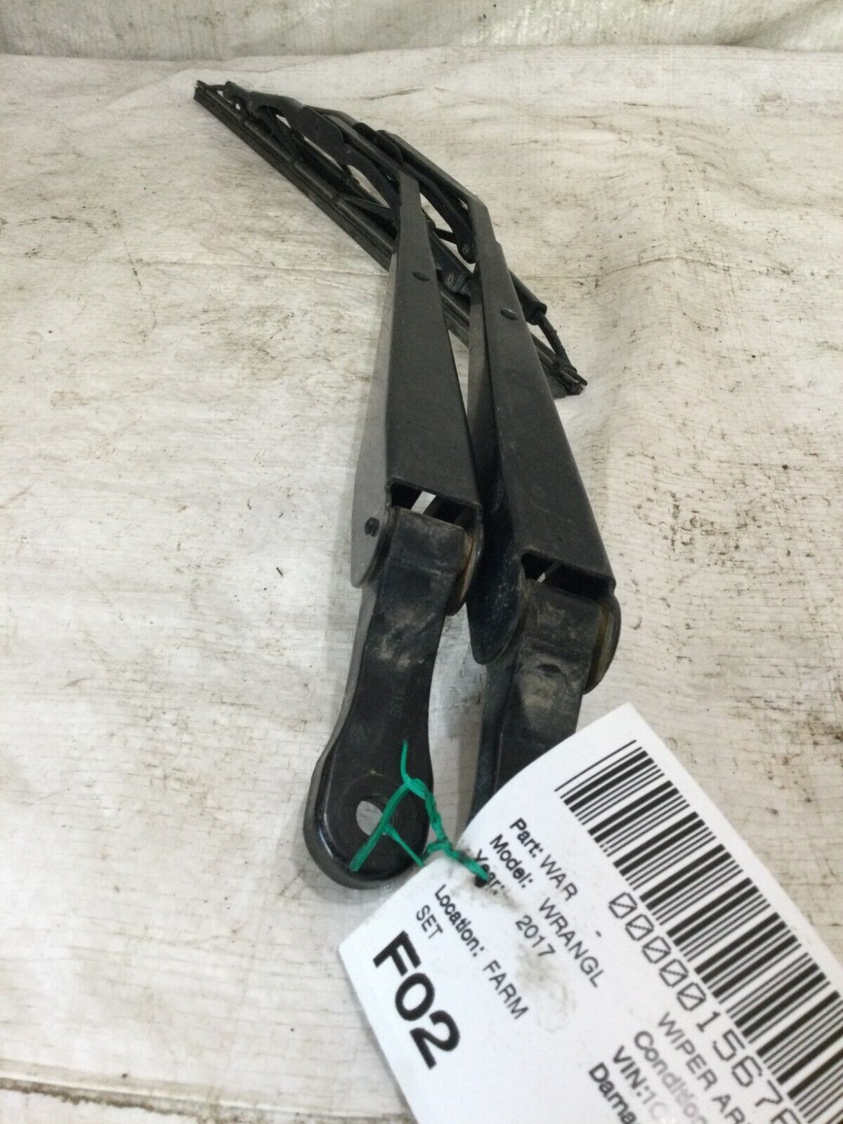 2017 Jeep Wrangler Front Wiper Arm Set OEM