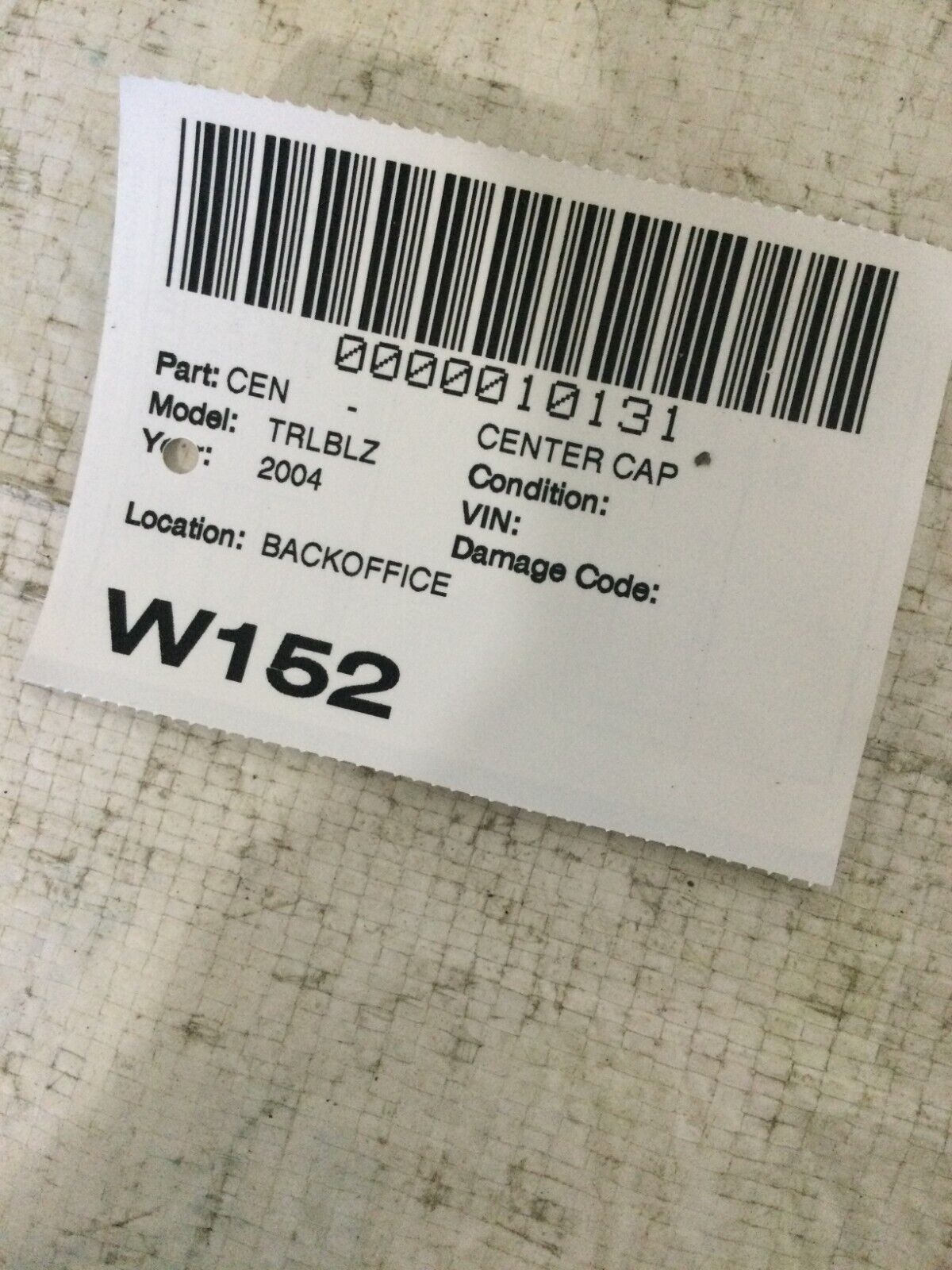 2004-2009 Chevy Trailblazer Wheel Center Cap 9595108 OEM