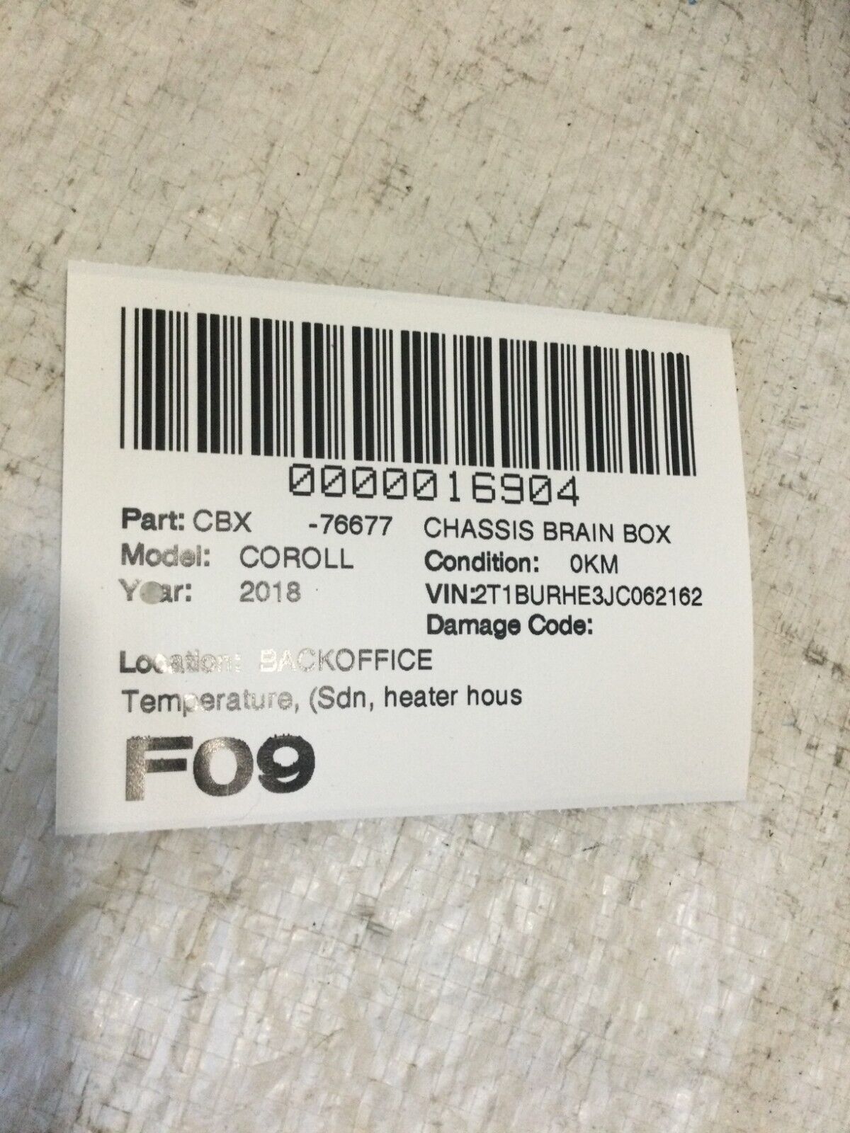 2018 Toyota Corolla AC Amplifier Climate Control Module 88650-02F70 OEM