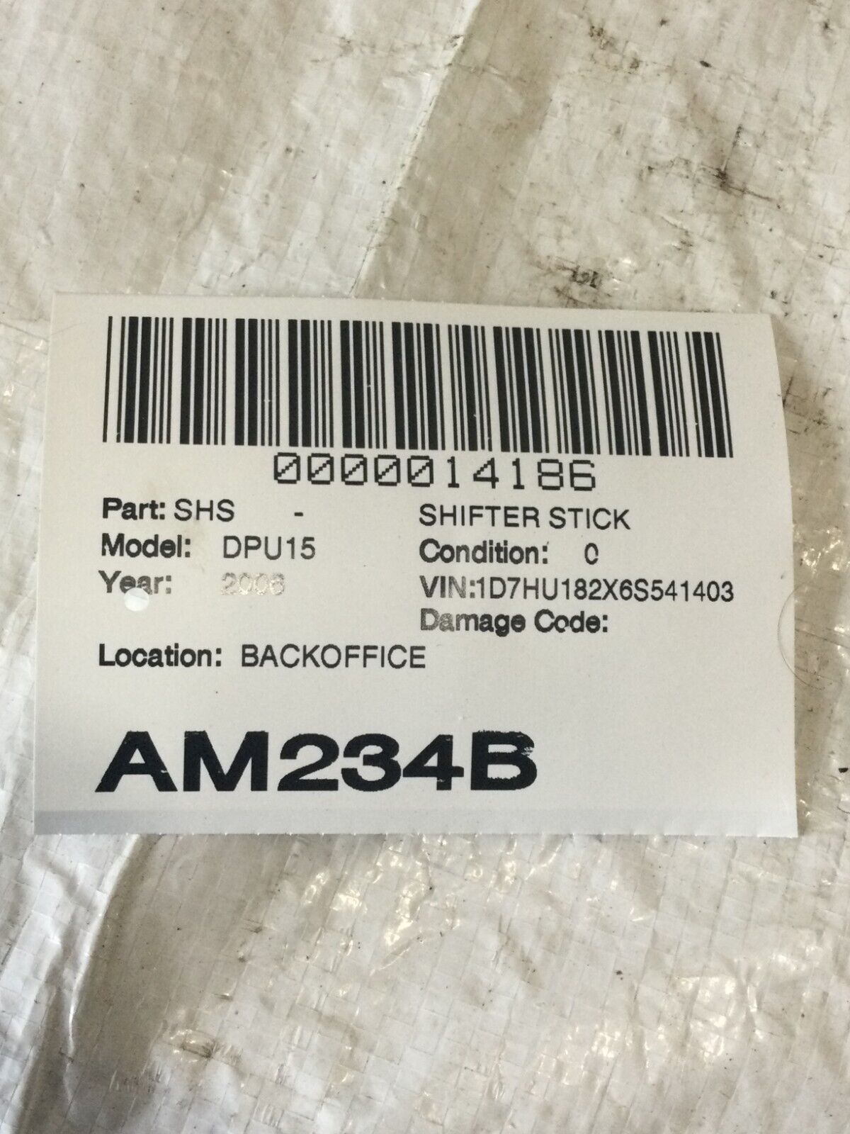 2006 Dodge Ram 1500 Shifter Stick OEM