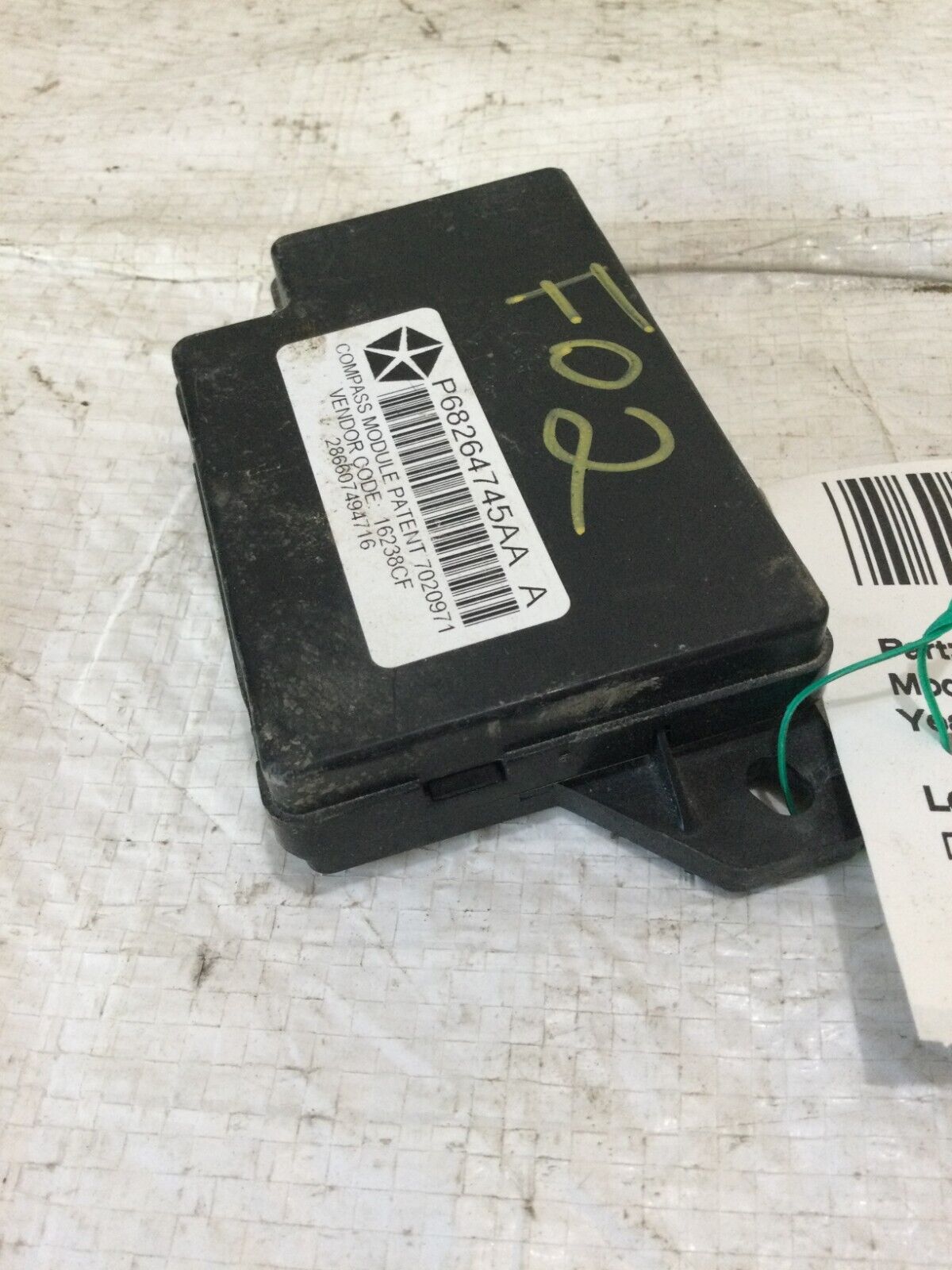 2017 Jeep Wrangler  Driver Compass  Control  Module  P68264745AA OEM