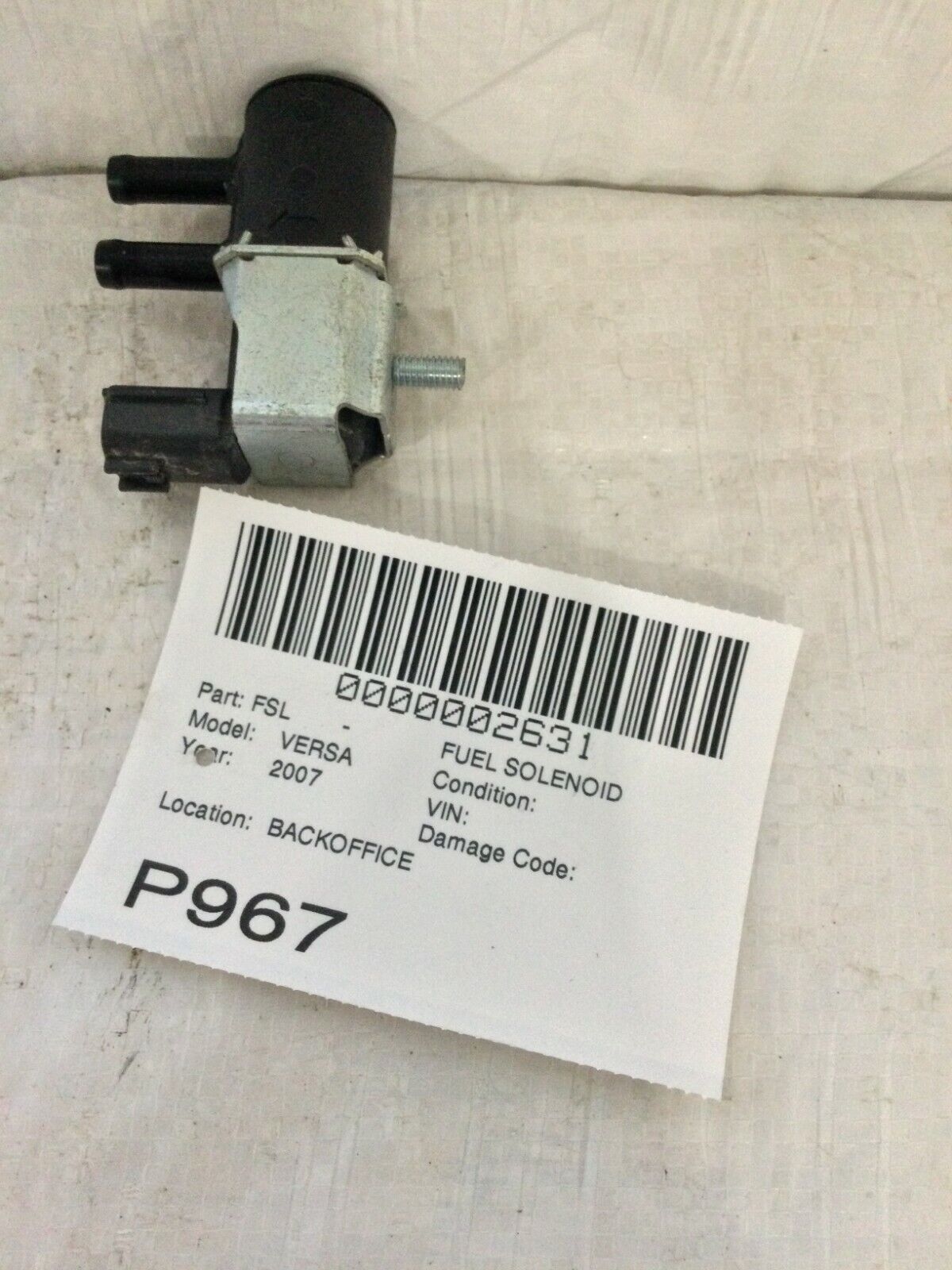 2007 Nissan Versa Fuel Solenoid OEM