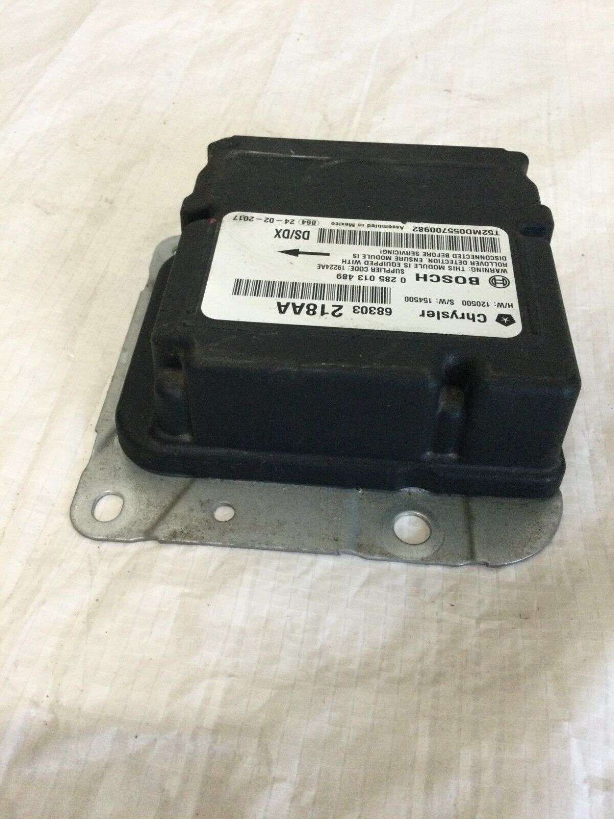 2017 Ram 1500 SRS Control Module 68303218AA OEM