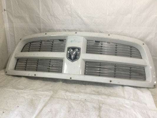 2009 2010 2011 2012 Dodge Ram 1500 Grille Painted White W/Chrome Inserts OEM
