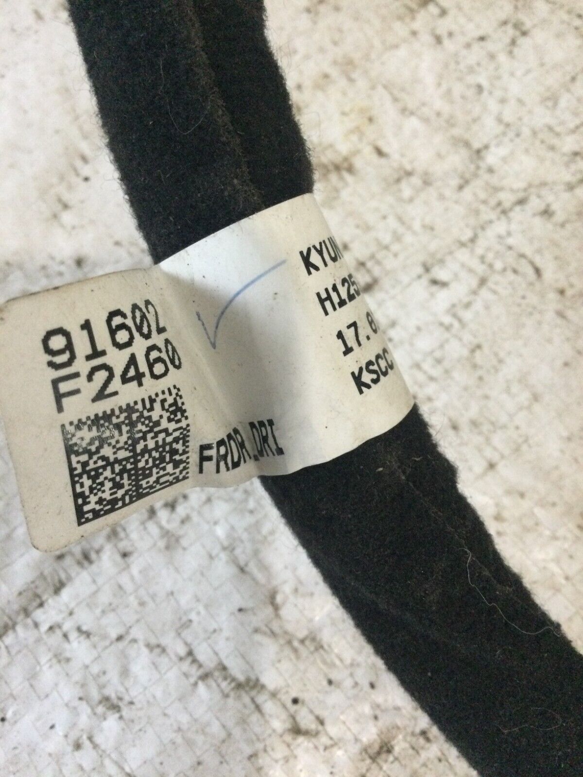 2019 Hyundai Elantra Front Left Driver Door Wiring Harness OEM 91602F2460