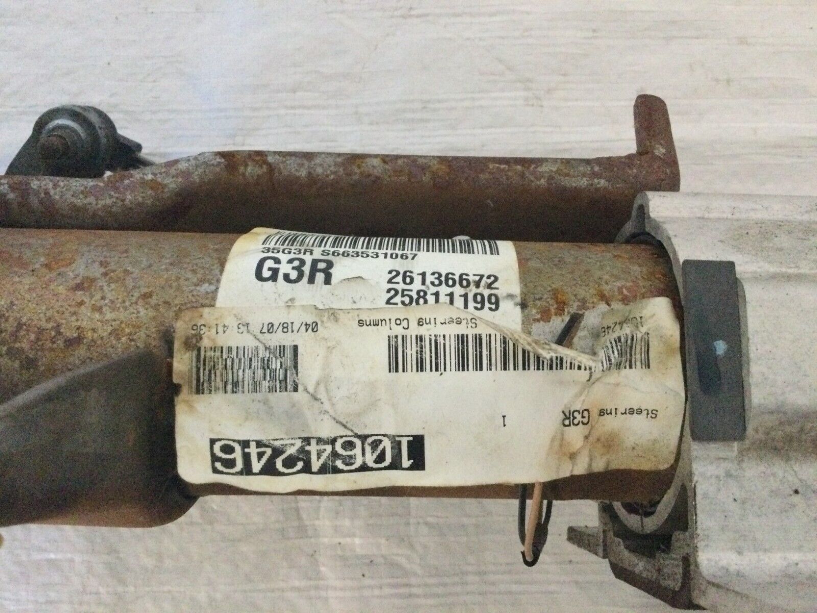2007 GMC Sierra 2500HD Steering Column Assembly W/ Clock Spring 26136672 OEM