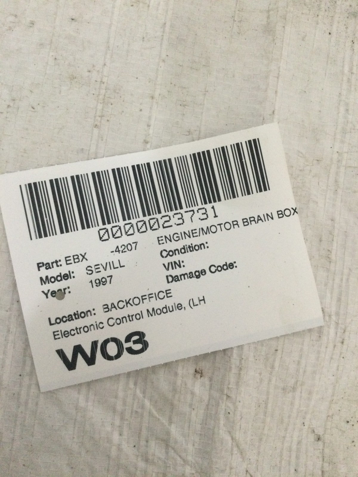 1997 Cadillac Seville ABS Anti Lock Brake Computer Control Module OEM 0265106049