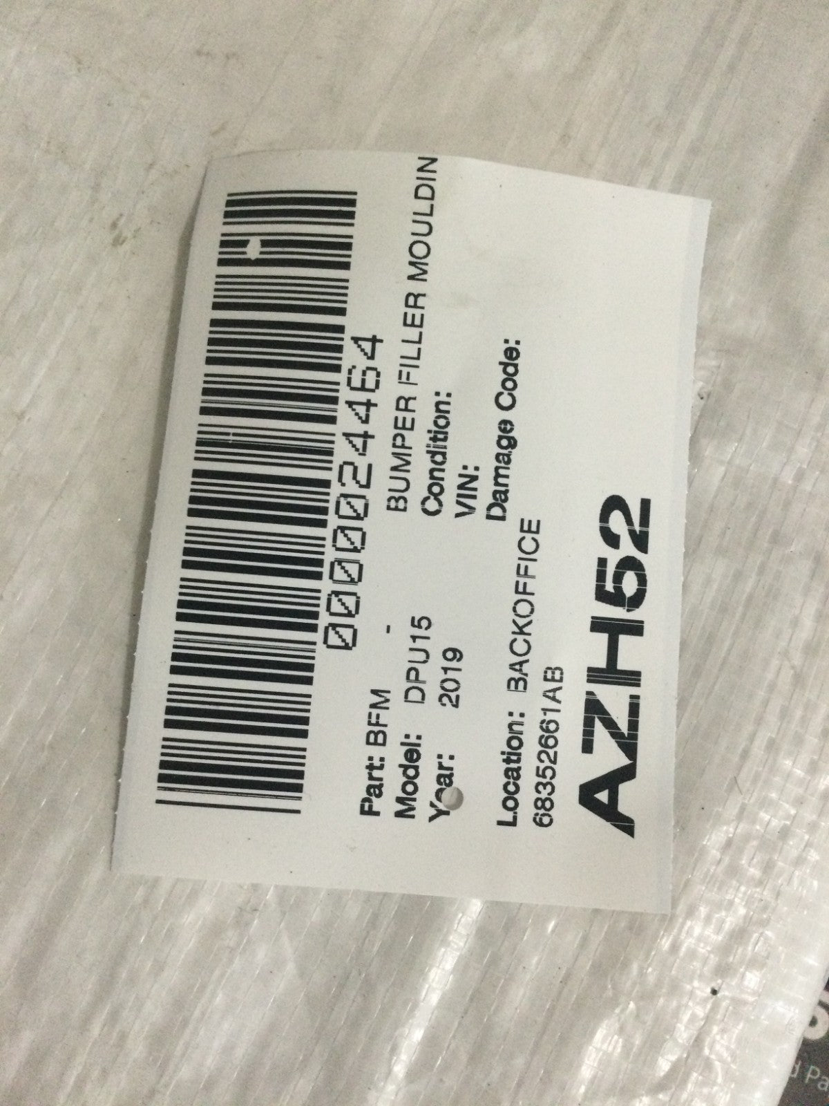 2019-2024 Dodge Ram 1500 Headlight Mounting Panel Bracket OEM 68352661AB