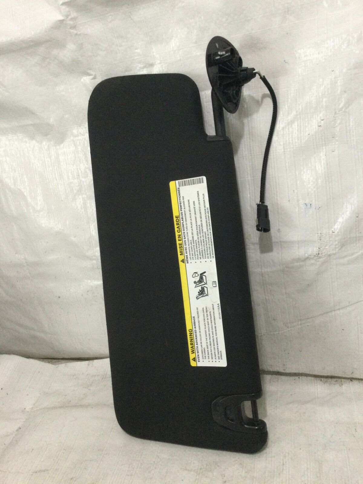 2019-2023 Dodge Ram 3500 Right Passenger Sun Visor Illuminated Black OEM