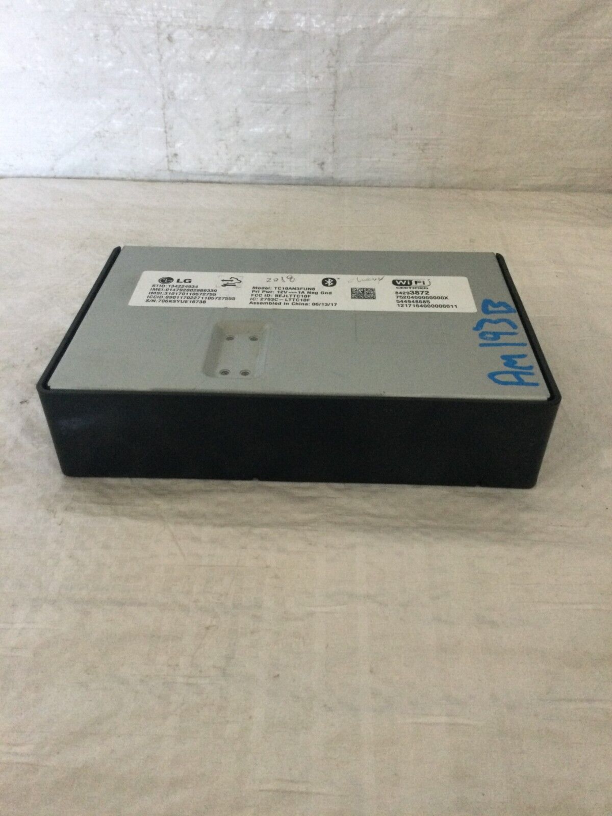 2018 Chevrolet Silverado 1500 Bluetooth Receiver Wifi Control Module 84293872 