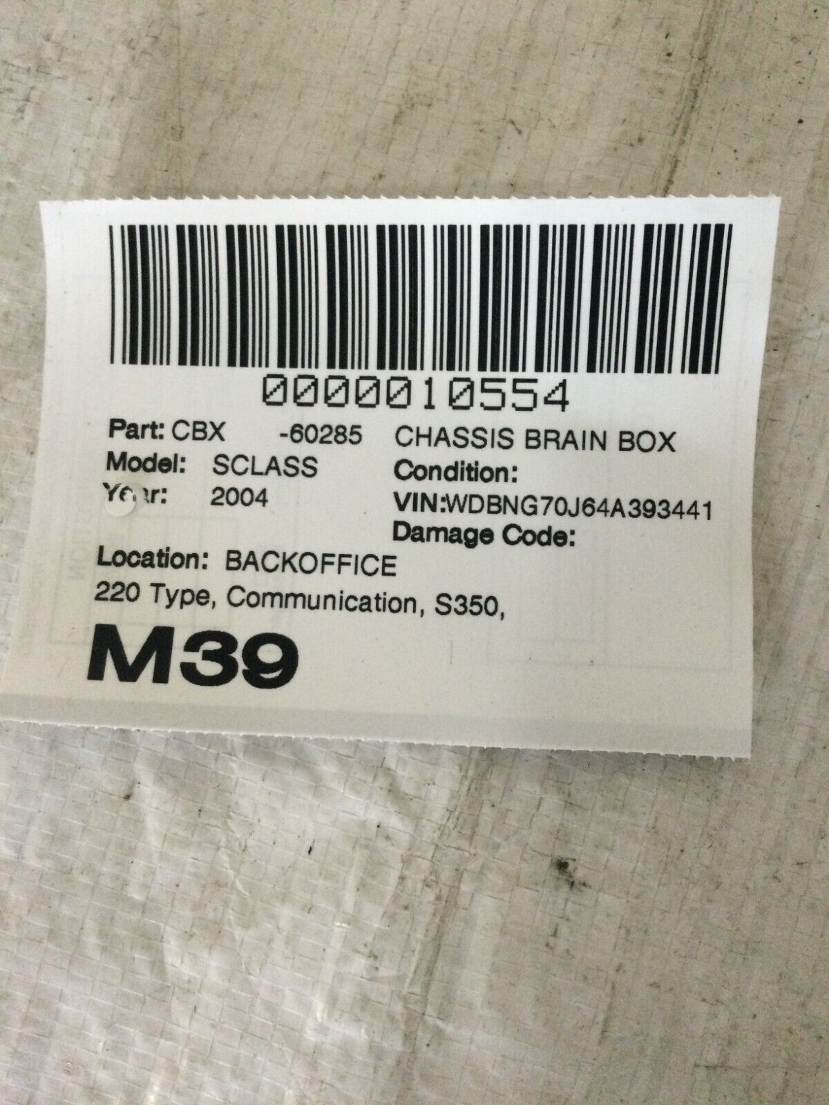 2004 Mercedes Benz S430 Voice Communication Commamd Control Module OEM