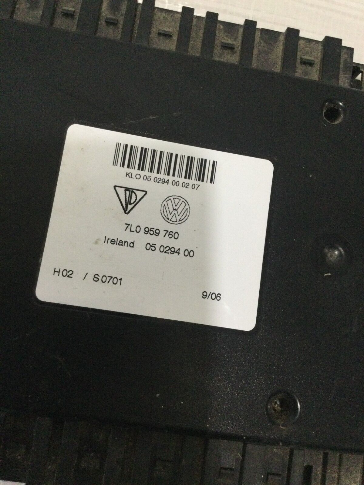 2007 Volkswagen Touareg Seat Memory Control Module OEM 7L0959760