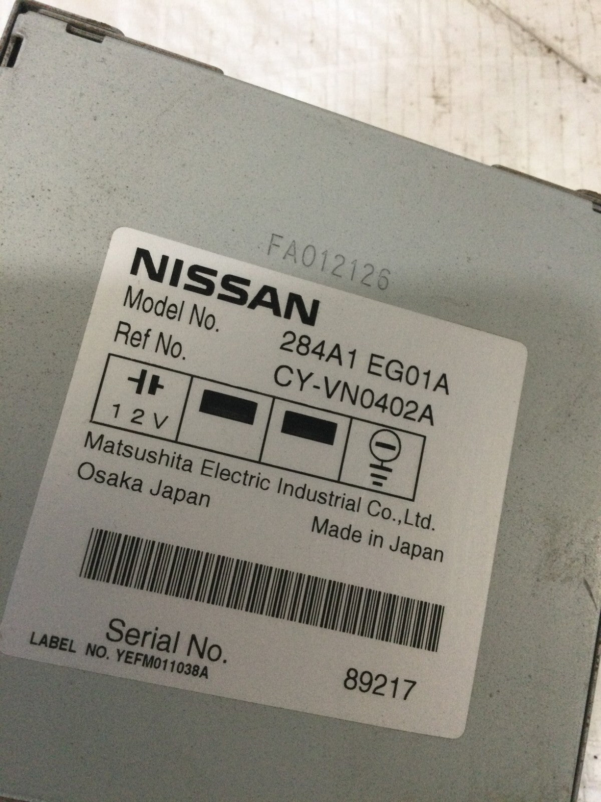 2006-2007 Infiniti M35/M45 Rear View Camera Control Module Unit OEM 284A1-EG01A