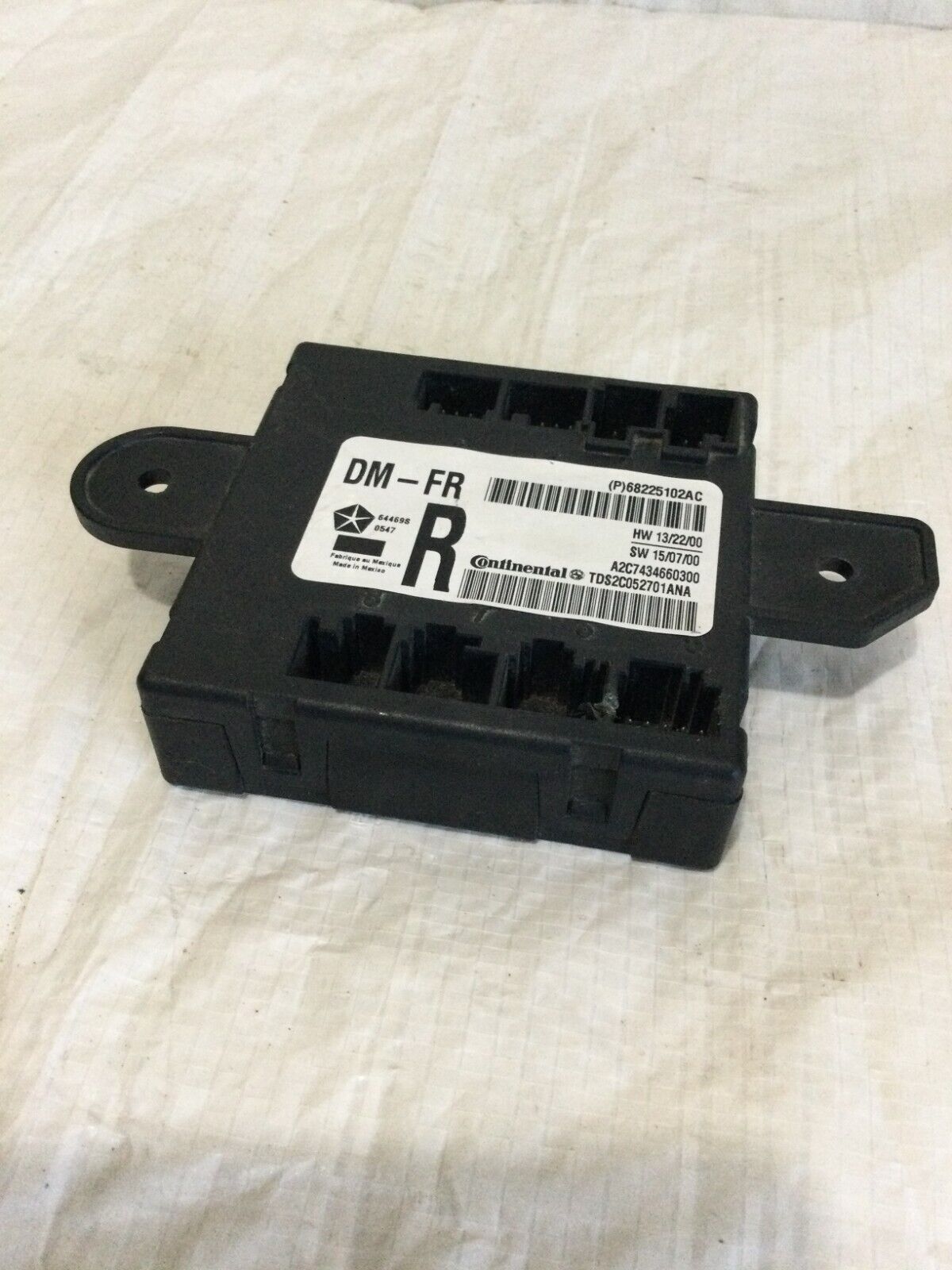 2017 Ram 1500 Front Right Door Control Module OEM 68225102AC