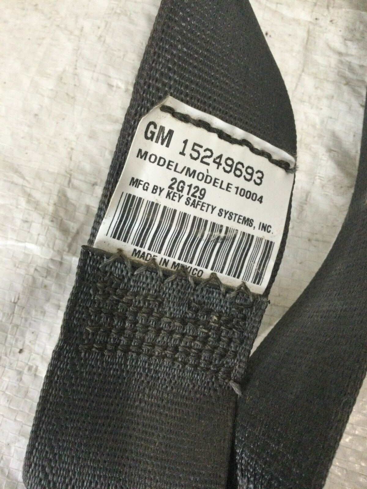 2005 Chevrolet Silverado 1500 Rear Right Seat Belt GM 15249689 OEM
