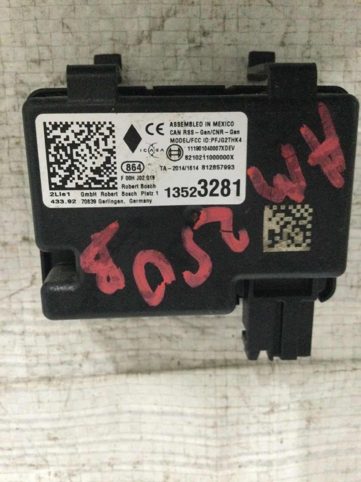 2019 Chevrolet Blazer Keyless Entry System Receiver OEM 13523281