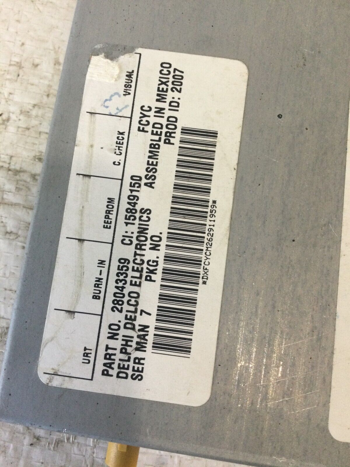 2007-2011 Cadillac Escalade ESV Satellite Radio Receiver Module OEM 28043359