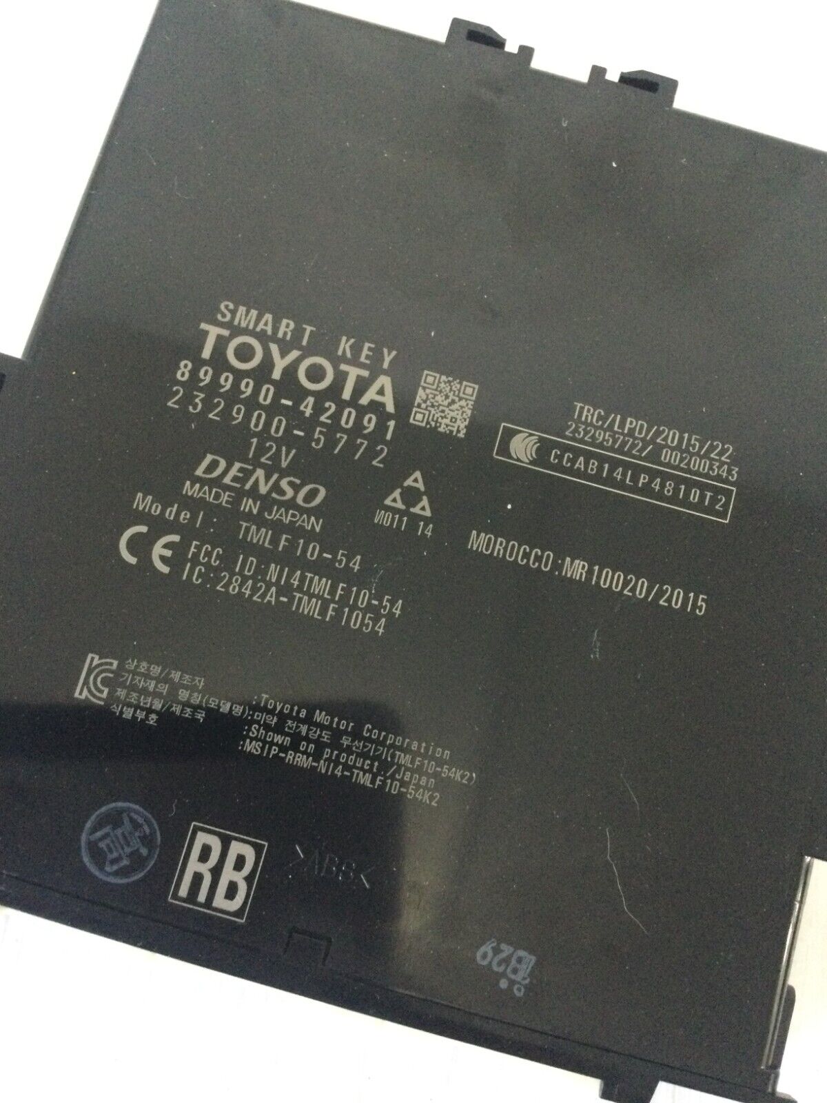 2018 Toyota RAV4 Hybrid  Keyless Entery Control Module 89990-42091 OEM