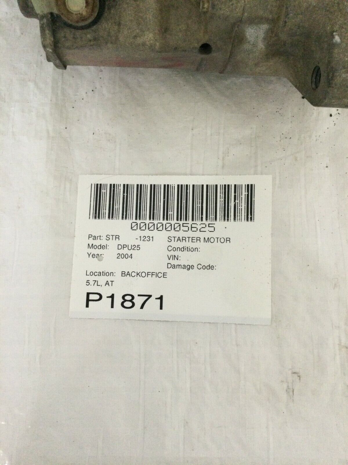 2003-2004 Dodge Ram 2500 Engine Starter Motor OEM 56028715AD 5.7L