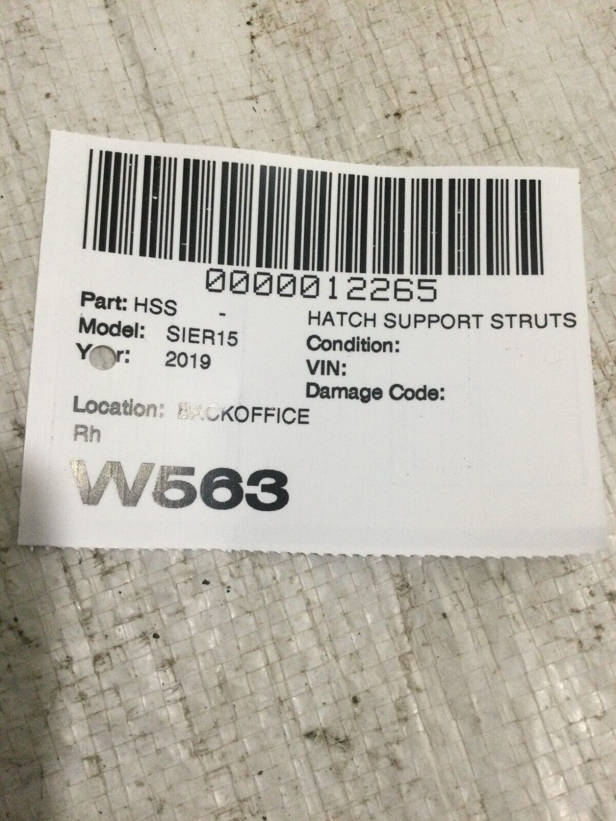 2019-2022 GMC Sierra 1500 Upper Tailgate Hinge Right OEM RH