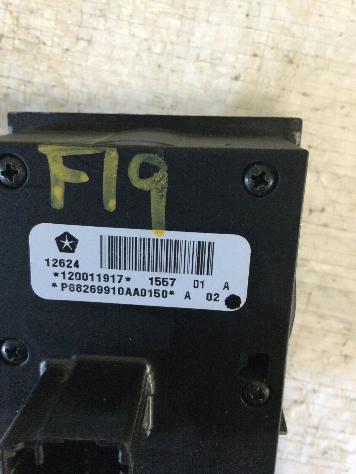 2018 RAM 1500  Dash Head Light Switch  68269910AA OEM