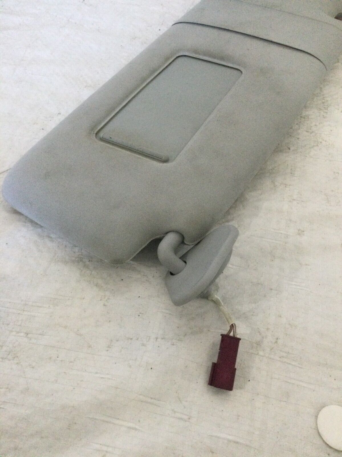 2002-2004 BMW 745i 745LI E65 E66 Pass Sun Visor Sunvisor Gray W/ Mirror OEM RH