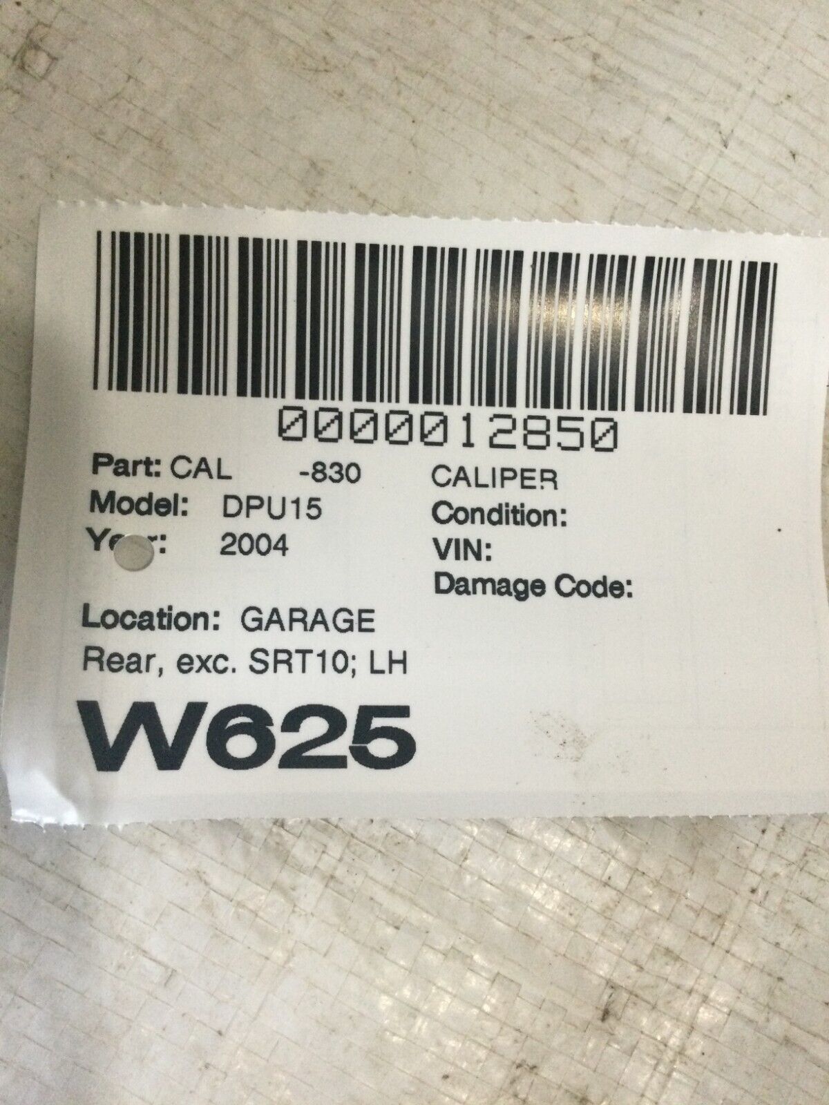 2004 - 2006 Dodge  Ram 1500 Rear Left  Brake  Caliper OEM